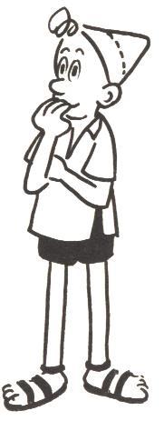 Srulik - slavná postavička z karikatur Gabriela Gardoše reprezentující mladý Izrael.